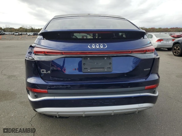 2023 Audi Q4 e-tron Sportback Premium with VIN WA122BFZ8PP055473, listed as a Copart auction lot 78151634 with 6,972 mi miles and Salvage Title. Bid and sale history available at carsss.com. Image 6.