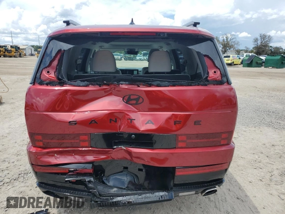 2024 Hyundai Santa Fe Calligraphy z VIN 5NMP54GL5RH030910, wystawiony jako Copart lot #61055274 z przebiegiem 1 098 mil mil oraz Szkoda całkowita • Salvage title. Historia ofert i sprzedaży dostępna na DreamBid. Obrazek 6.