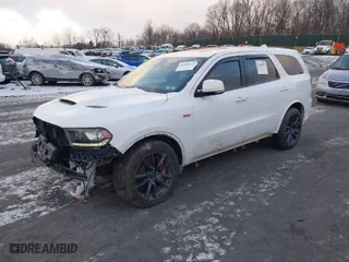 2018 Dodge Durango SRT with VIN 1C4SDJGJ4JC145754, listed as a IAAI auction lot 41249167 with 93,139 mi miles. Bid and sale history available at carsss.com. Image 2.
