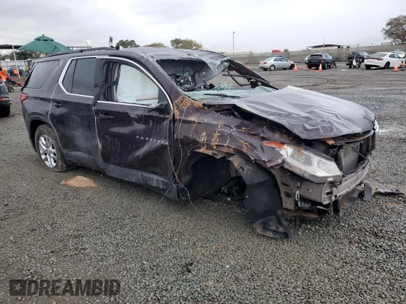 2020 Chevrolet Traverse LT Cloth with VIN 1GNERGKW1LJ288915, listed as a Copart auction lot 45138695 with 87,447 mi miles and Salvage Title. Bid and sale history available at carsss.com. Image 4.