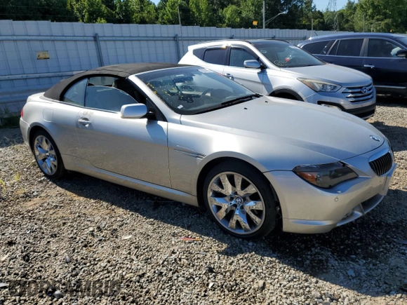 2006 BMW 6 Series 650Ci with VIN WBAEK13496CN79496, listed as a Copart auction lot 60594244 with 85,024 mi miles and Clean Title. Bid and sale history available at carsss.com. Image 4.