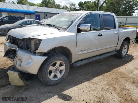 2007 Nissan Titan LE with VIN 1N6BA07B97N245287, listed as a Copart auction lot 65670794 with 360,788 mi miles and Salvage Title. Bid and sale history available at carsss.com. Image 1.