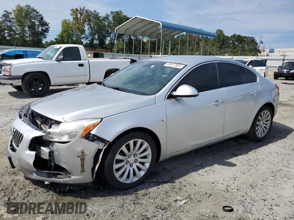 2011 Buick Regal CXL RL1 with VIN W04GN5EC3B1114310, listed as a Copart auction lot 69972924 with 201,928 mi miles and Salvage Title. Bid and sale history available at carsss.com. Image 1.