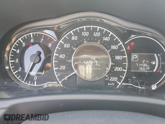 2016 Nissan Note S with VIN 3N1CE2CP5GL378575, listed as a Copart auction lot 61599415 with 71,436 mi miles and Clean title. Bid and sale history available at DreamBid. Image 9.