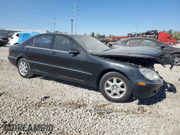 2000 Mercedes-Benz S-Class with VIN WDBNG70J1YA087950, listed as a Copart auction lot 72810344 with 160,530 mi miles and Salvage Title. Bid and sale history available at carsss.com. Image 4.