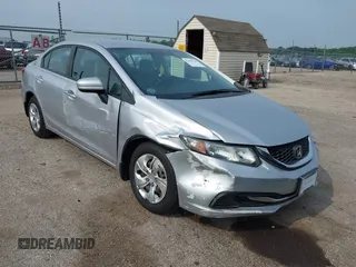 2015 Honda Civic LX with VIN 19XFB2F50FE105835, listed as a IAAI auction lot 42478739 with 112,228 mi miles and . Bid and sale history available at DreamBid. Image 1.