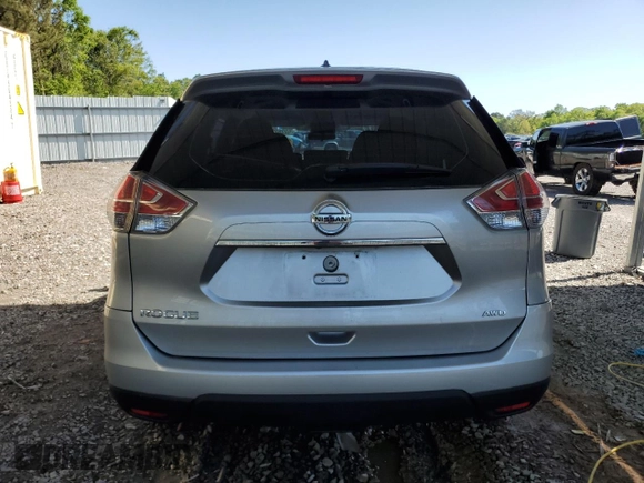 2016 Nissan Rogue SV with VIN 5N1AT2MV0GC734364, listed as a Copart auction lot 52262865 with 114,390 mi miles and Salvage Title. Bid and sale history available at carsss.com. Image 6.