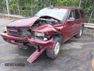 2002 Dodge Durango Sport with VIN 1B4HS38N32F206649, listed as a IAAI auction lot 40725627 with 290,822 mi miles. Bid and sale history available at carsss.com. Image 2.