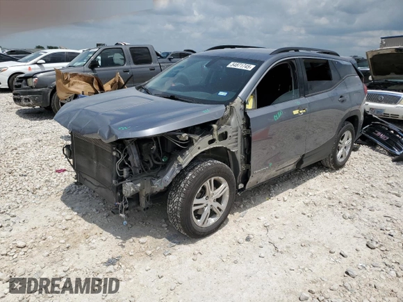 2019 GMC Terrain SLE z VIN 3GKALMEV3KL154073, wystawiony jako Copart lot #54871745 z przebiegiem 55 630 mil mil oraz Szkoda całkowita • Salvage title. Historia ofert i sprzedaży dostępna na DreamBid. Obrazek 1.