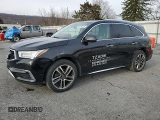 2017 Acura MDX Advance with VIN 5FRYD3H89HB001274, listed as a Copart auction lot 46156715 with 141,855 mi miles and Salvage title. Bid and sale history available at DreamBid. Image 1.