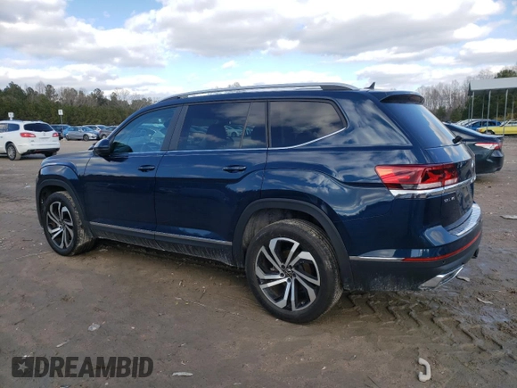 2022 Volkswagen Atlas SEL with VIN 1V2BR2CA7NC551867, listed as a Copart auction lot 88635095 with 45,018 mi miles and Salvage title. Bid and sale history available at DreamBid. Image 2.