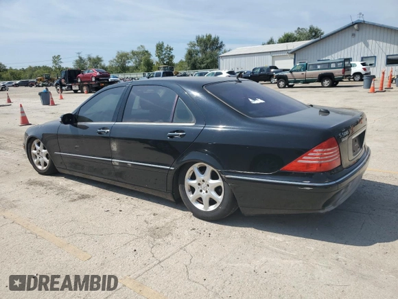 2004 Mercedes-Benz S 500 with VIN WDBNG84JX4A417661, listed as a Copart auction lot 68915494 with Not Provided miles and Non Repairable. Bid and sale history available at DreamBid. Image 2.