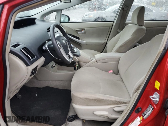 2010 Toyota Prius II with VIN JTDKN3DU3A1240731, listed as a Copart auction lot 51745805 with 177,389 mi miles and Salvage Title. Bid and sale history available at DreamBid. Image 7.
