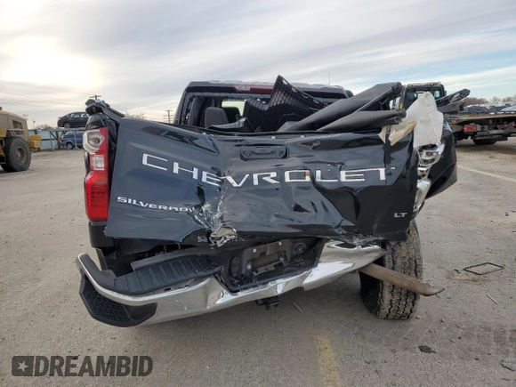 2022 Chevrolet Silverado 1500 LT with VIN 1GCPDDEK6NZ607592, listed as a Copart auction lot 86831574 with 45,533 mi miles and Salvage Title. Bid and sale history available at DreamBid. Image 6.