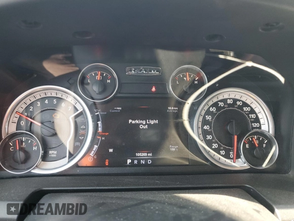 2015 Ram 1500 Big Horn with VIN 1C6RR7LG1FS633304, listed as a Copart auction lot 55439085 with 105,269 mi miles and Clean title. Bid and sale history available at DreamBid. Image 9.
