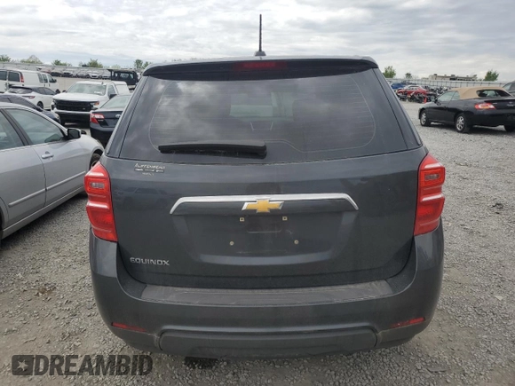 2017 Chevrolet Equinox LS z VIN 2GNALBEK9H1583466, wystawiony jako Copart lot #53538525 z przebiegiem 98 388 mil mil oraz Szkoda całkowita • Salvage title. Historia ofert i sprzedaży dostępna na DreamBid. Obrazek 6.