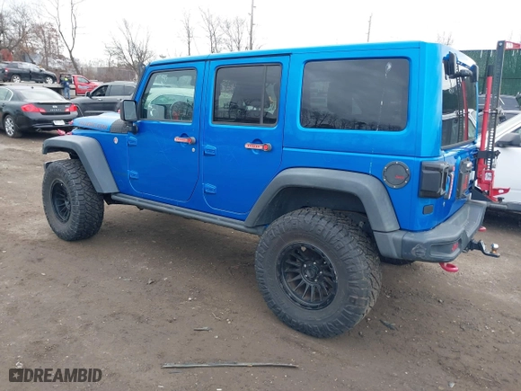 2016 Jeep Wrangler Unlimited Rubicon with VIN 1C4BJWFG2GL192074, listed as a IAAI auction lot 41598861 with 70,000 mi miles. Bid and sale history available at carsss.com. Image 3.
