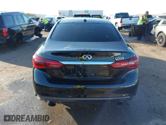 2018 Infiniti Q50 3.0t LUXE with VIN JN1EV7AP2JM359410, listed as a IAAI auction lot 40742721 with 161,858 mi miles. Bid and sale history available at carsss.com. Image 16.