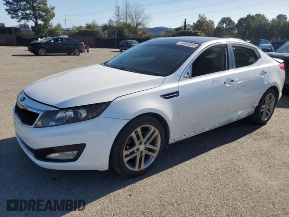 2013 Kia Optima EX with VIN 5XXGN4A78DG167651, listed as a Copart auction lot 49806335 with 122,285 mi miles and Salvage Title. Bid and sale history available at carsss.com. Image 1.