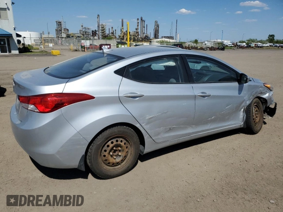 2013 Hyundai Elantra GLS with VIN 5NPDH4AE4DH262205, listed as a Copart auction lot 58466865 with 94,201 mi miles and Salvage title. Bid and sale history available at DreamBid. Image 3.