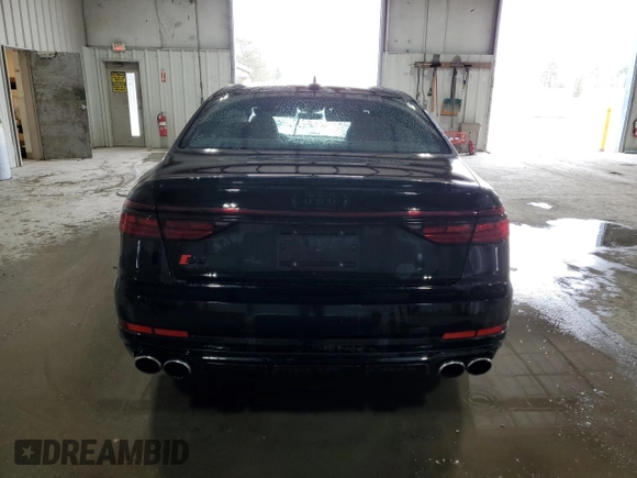 2024 Audi S8 with VIN WAULSBF89RN010765, listed as a Copart auction lot 49784285 with 13,724 mi miles and Salvage Title. Bid and sale history available at DreamBid. Image 6.