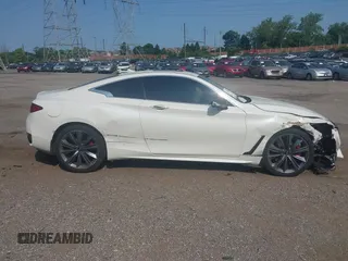 2022 Infiniti Q60 Red Sport 400 with VIN JN1FV7LL9NM680171, listed as a IAAI auction lot 42356846 with 36,248 mi miles and . Bid and sale history available at DreamBid. Image 14.