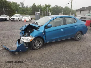 2020 Mitsubishi Mirage ES with VIN ML32F3FJ4LHF13028, listed as a Copart auction lot 58168265 with 135,950 mi miles and Salvage title. Bid and sale history available at DreamBid. Image 1.
