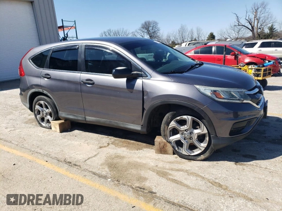 2016 Honda CR-V LX with VIN 5J6RM4H34GL126852, listed as a Copart auction lot 49156005 with 57,352 mi miles and Salvage Title. Bid and sale history available at carsss.com. Image 4.