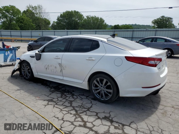 2011 Kia Optima SX z VIN KNAGR4A65B5166161, wystawiony jako Copart lot #56749455 z przebiegiem 213 574 mil mil oraz Szkoda całkowita • Salvage title. Historia ofert i sprzedaży dostępna na DreamBid. Obrazek 2.