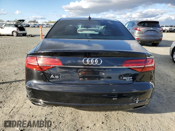 2016 Audi A8 Sport with VIN WAU43AFD3GN010024, listed as a Copart auction lot 47656285 with 88,264 mi miles and Salvage title. Bid and sale history available at DreamBid. Image 6.