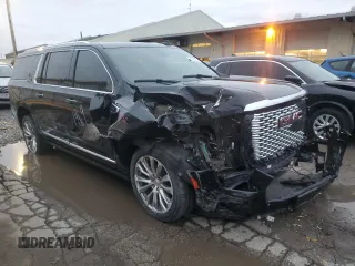 2022 GMC Yukon XL Denali with VIN 1GKS2JKT8NR211969, listed as a Copart auction lot 81858004 with 176,693 mi miles and Salvage Title. Bid and sale history available at carsss.com. Image 4.