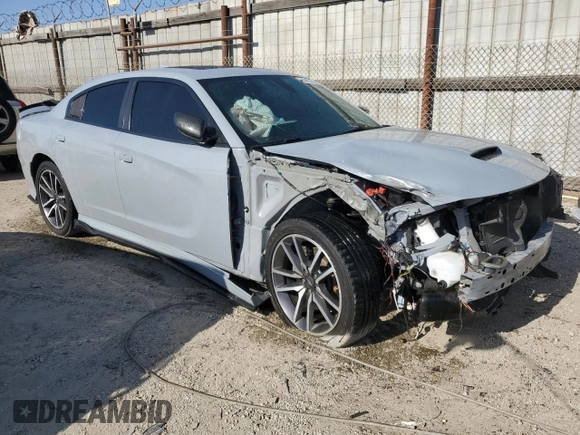 2021 Dodge Charger R/T with VIN 2C3CDXCT6MH675132, listed as a Copart auction lot 56983925 with Not provided miles and Salvage title. Bid and sale history available at DreamBid. Image 4.