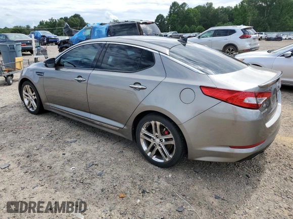 2013 Kia Optima SX with VIN 5XXGR4A6XDG136042, listed as a Copart auction lot 63220755 with 80,709 mi miles and Salvage title. Bid and sale history available at DreamBid. Image 2.