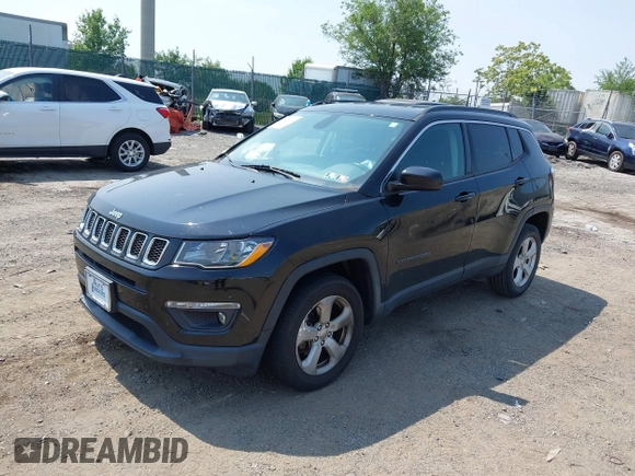 2018 Jeep Compass Latitude with VIN 3C4NJDBB1JT191490, listed as a IAAI auction lot 42429761 with 61,100 mi miles and . Bid and sale history available at DreamBid. Image 17.