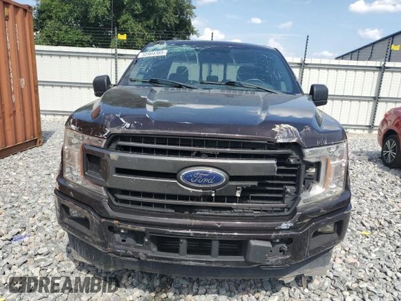 2018 Ford F-150 XL with VIN 1FTEX1CP7JKD78368, listed as a Copart auction lot 55904385 with 126,812 mi miles and Salvage title. Bid and sale history available at DreamBid. Image 5.