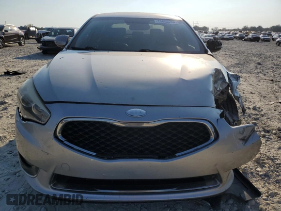 2014 Kia Cadenza Premium with VIN KNALN4D72E5120225, listed as a Copart auction lot 75062234 with 183,888 mi miles and Salvage Title. Bid and sale history available at carsss.com. Image 5.