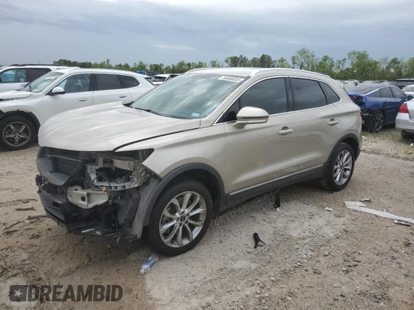 2015 Lincoln MKC with VIN 5LMCJ1A95FUJ42853, listed as a Copart auction lot 50466055 with 39,908 mi miles and Salvage Title. Bid and sale history available at DreamBid. Image 1.