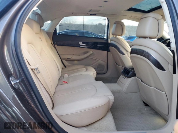 2015 Audi A8 L 4.0T with VIN WAU32AFD9FN032185, listed as a Copart auction lot 82922154 with 44,766 mi miles and Salvage Title. Bid and sale history available at carsss.com. Image 10.