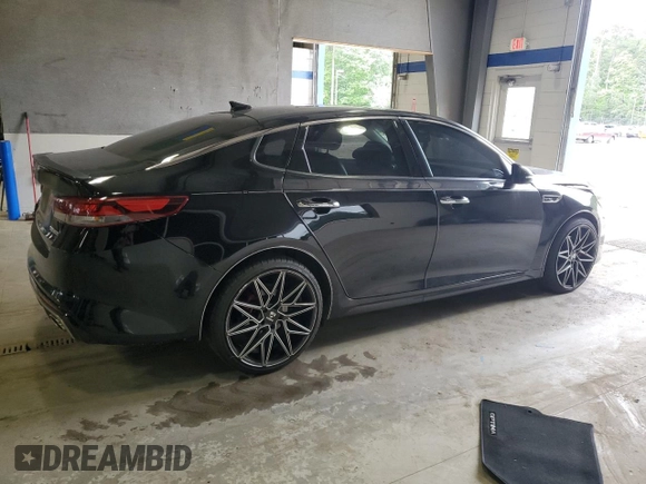 2016 Kia Optima SX Turbo with VIN 5XXGW4L23GG011780, listed as a Copart auction lot 56628295 with 104,288 mi miles and Salvage title. Bid and sale history available at DreamBid. Image 3.