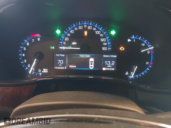 2014 Cadillac CTS Luxury AWD with VIN 1G6AX5S3XE0197628, listed as a IAAI auction lot 41400988 with 144,026 mi miles and . Bid and sale history available at DreamBid. Image 7.