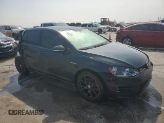 2016 Volkswagen Golf GTI SE with VIN 3VW4T7AU8GM035795, listed as a Copart auction lot 66616134 with 90,131 mi miles and Salvage Title. Bid and sale history available at carsss.com. Image 4.