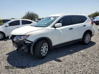 2017 Nissan Rogue SV with VIN KNMAT2MT1HP566893, listed as a Copart auction lot 52393585 with 77,508 mi miles and Salvage Title. Bid and sale history available at carsss.com. Image 1.