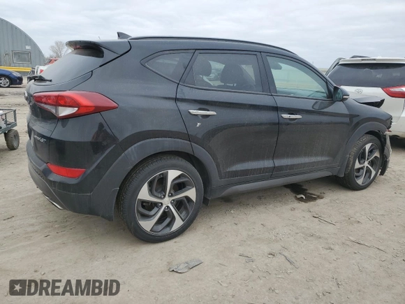 2016 Hyundai Tucson Limited with VIN KM8J33A21GU216211, listed as a Copart auction lot 44120345 with Not Provided miles and Salvage Title. Bid and sale history available at DreamBid. Image 3.