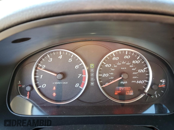 2007 Mazda 6 S Sport VE with VIN 1YVHP80D075M01992, listed as a Copart auction lot 85801814 with 94,790 mi miles and Salvage Title. Bid and sale history available at DreamBid. Image 9.
