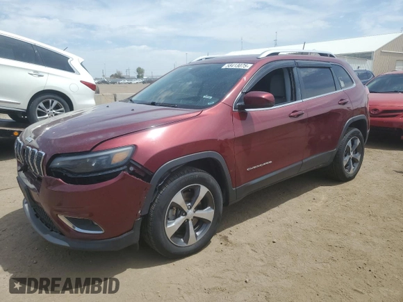 2019 Jeep Cherokee Limited z VIN 1C4PJMDX7KD319224, wystawiony jako Copart lot #58413075 z przebiegiem 127 244 mil mil oraz Szkoda całkowita • Salvage title. Historia ofert i sprzedaży dostępna na DreamBid. Obrazek 1.