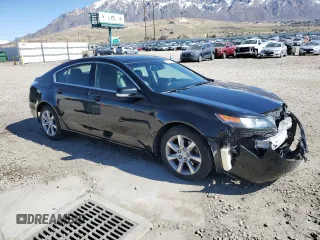 2012 Acura TL Tech Auto with VIN 19UUA8F51CA025313, listed as a Copart auction lot 50206155 with 162,860 mi miles and Salvage Title. Bid and sale history available at carsss.com. Image 4.