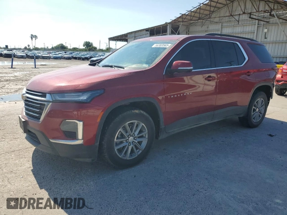 2022 Chevrolet Traverse LT Cloth with VIN 1GNERGKW7NJ145521, listed as a Copart auction lot 56383565 with 37,888 mi miles and Salvage title. Bid and sale history available at DreamBid. Image 1.