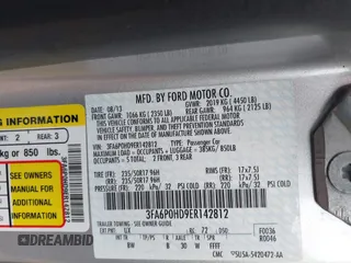 2014 Ford Fusion SE with VIN 3FA6P0HD9ER142812, listed as a IAAI auction lot 42135900 with 174,402 mi miles. Bid and sale history available at carsss.com. Image 9.