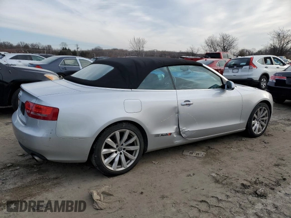 2012 Audi A5 Premium Plus с VIN WAULFAFH3CN000190, выставлен на аукционе Copart как лот 45722775 с пробегом 98 393 миль миль и Списание • Salvage title. История ставок и продаж доступна на DreamBid. Изображение 3.