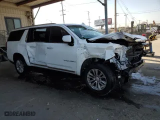 2022 GMC Yukon XL SLT with VIN 1GKS1GKD1NR220172, listed as a Copart auction lot 52760325 with 55,985 mi miles and Salvage Title. Bid and sale history available at carsss.com. Image 4.